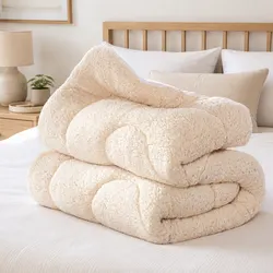 Premium Wool Mattress Topper Queen with Reversible Design