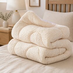 Reversible Wool Mattress Topper for Single Bed