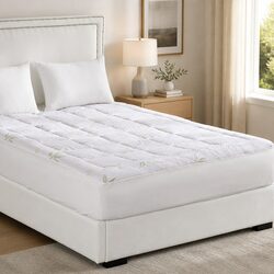 Premium Bamboo Pillowtop Mattress Topper for Comfort