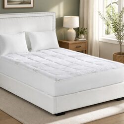 Queen Size Bamboo Pillowtop Mattress Topper for Comfort