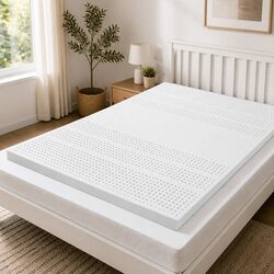 Premium 5cm Latex Double Mattress Topper for Restful Sleep