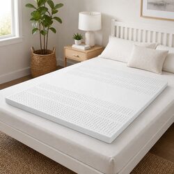 Premium Single Mattress Topper 5cm Natural Latex Support