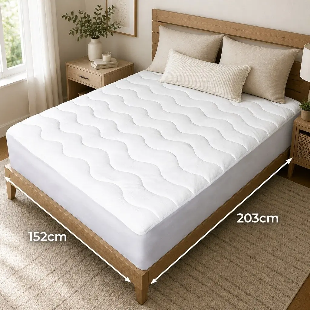 Queen Size Cooling Mattress Topper with Memory Foam