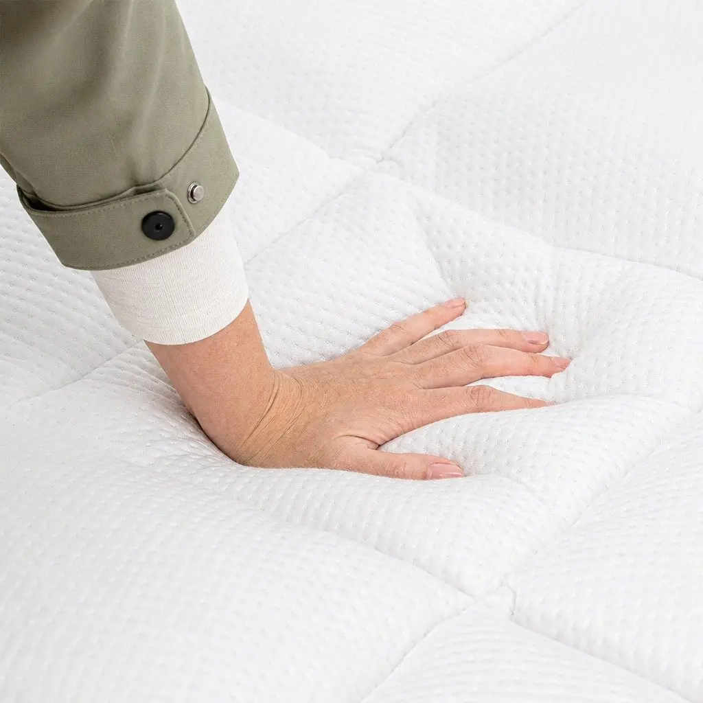Mattress Topper Microfibre 5cm Thick Breathable White Queen