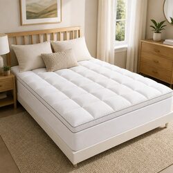 High-Quality Pillowtop Mattress Topper 5cm Thick Queen