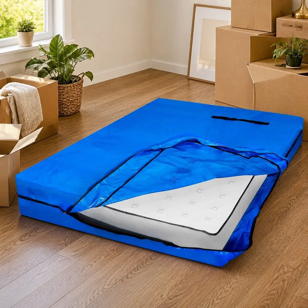 Mattress Bag Protector Plastic King Size Blue
