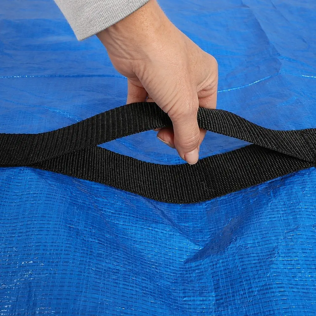 Mattress Storage Bag PE Tarp Single Blue Portable Moving Protection