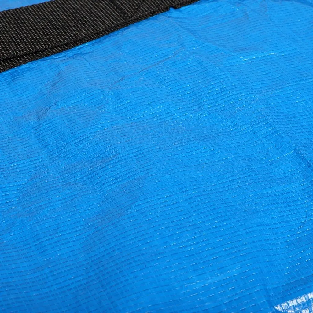 Mattress Storage Bag PE Tarp Single Blue Portable Moving Protection