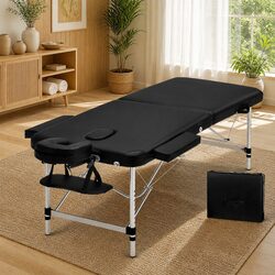 Aluminium Portable Massage Table 70cm Black Beauty Bed