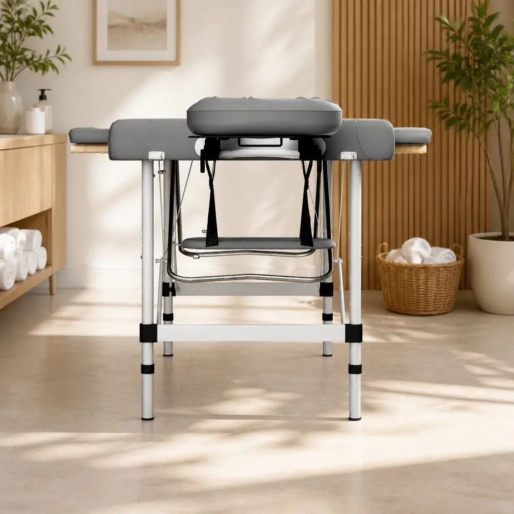 Massage Table Aluminium 55cm Grey