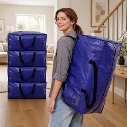 Moving Bags Heavy Duty Waterproof Storage Totes Backpack Straps Large 5 Pack