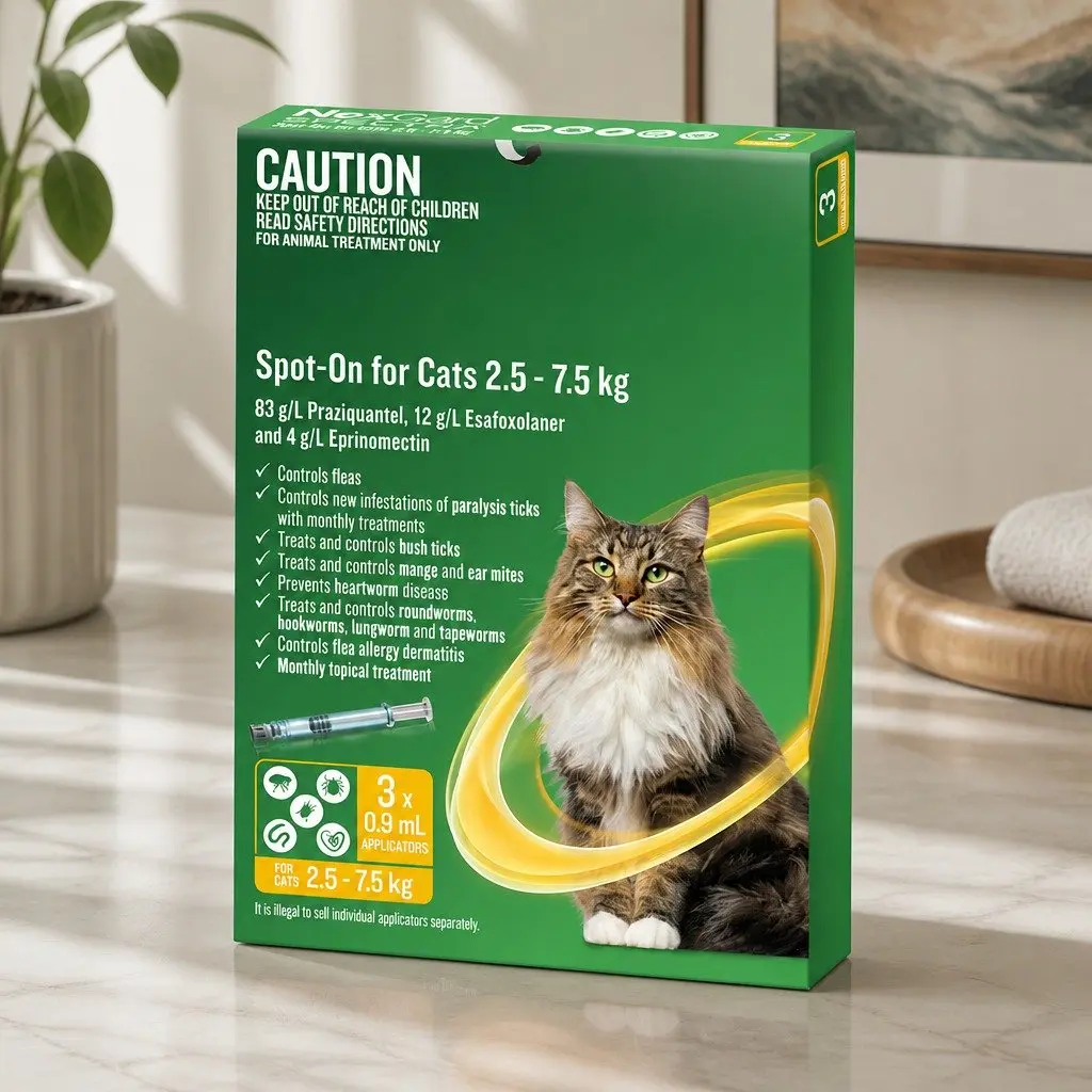3 Pack of Spot-On Cats 2.5-7.5kg Protection