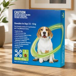 Monthly Beef-Flavoured Chew for Dogs 7.6-15kg 6 Pack