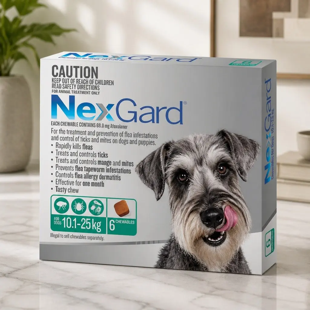 Chewable Tablets for Large Dog Flea and Tick Control
