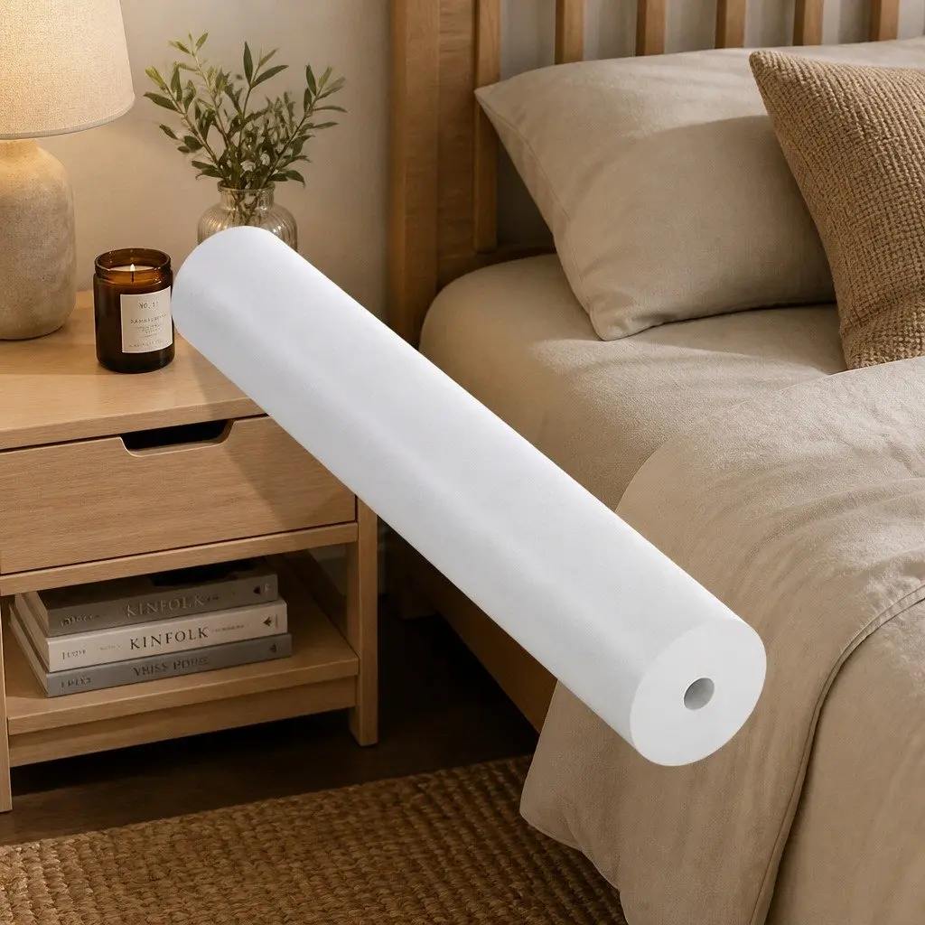 3-Tier Side Table Modern Storage Bedside Narrow Compact White Minimalist Design