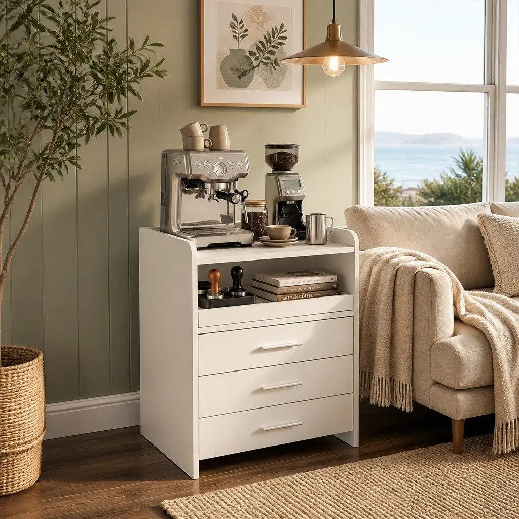 Nightstand with Wireless Charging and Motion Light