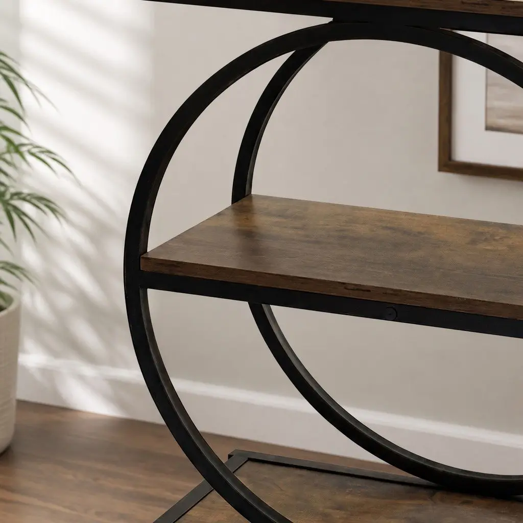 3 Tier Industrial Side Table for Effective Storage