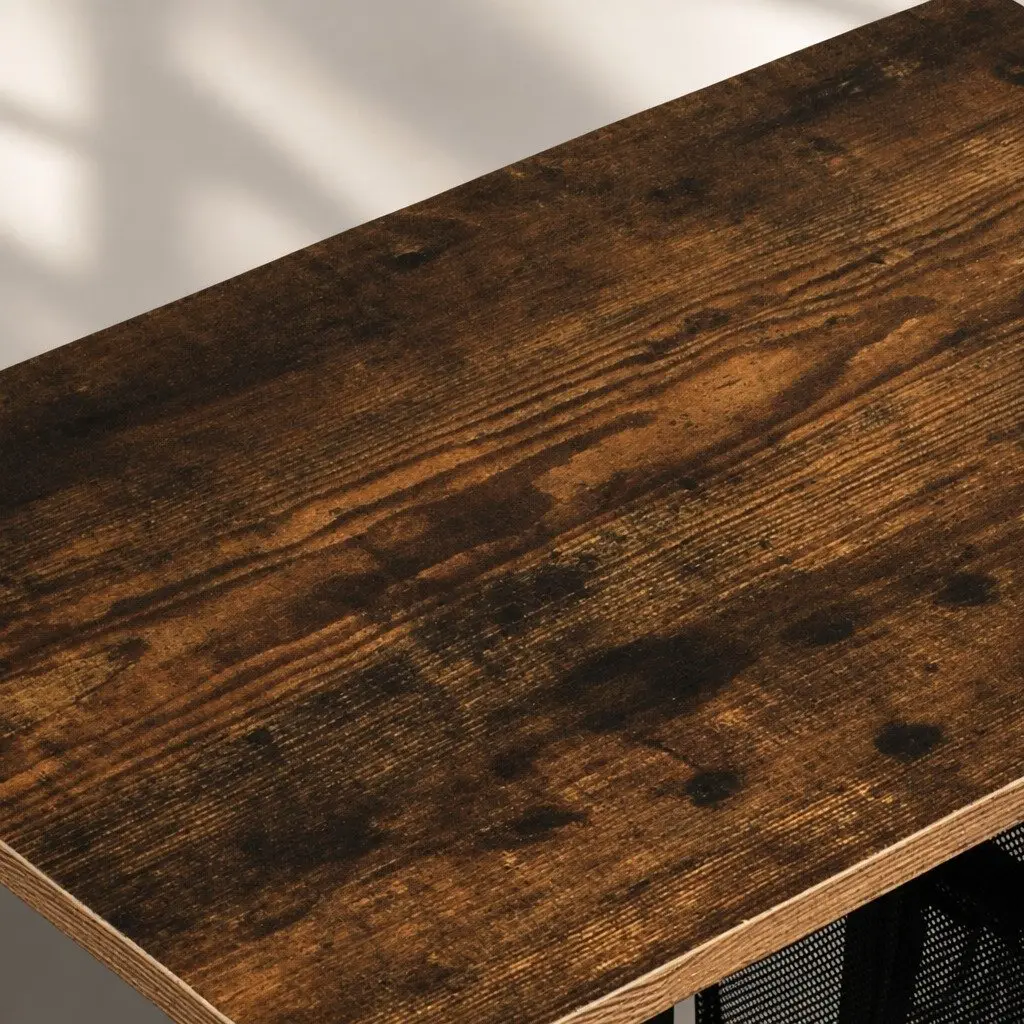 Mobile Coffee Table with Industrial Style and Storage
