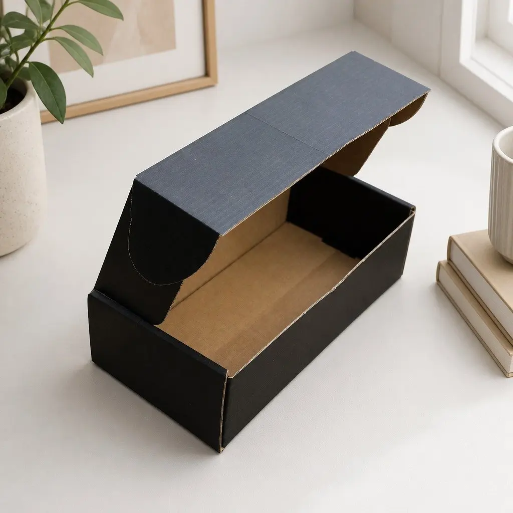 Self-Locking Black Mailer Box 240x125x75mm