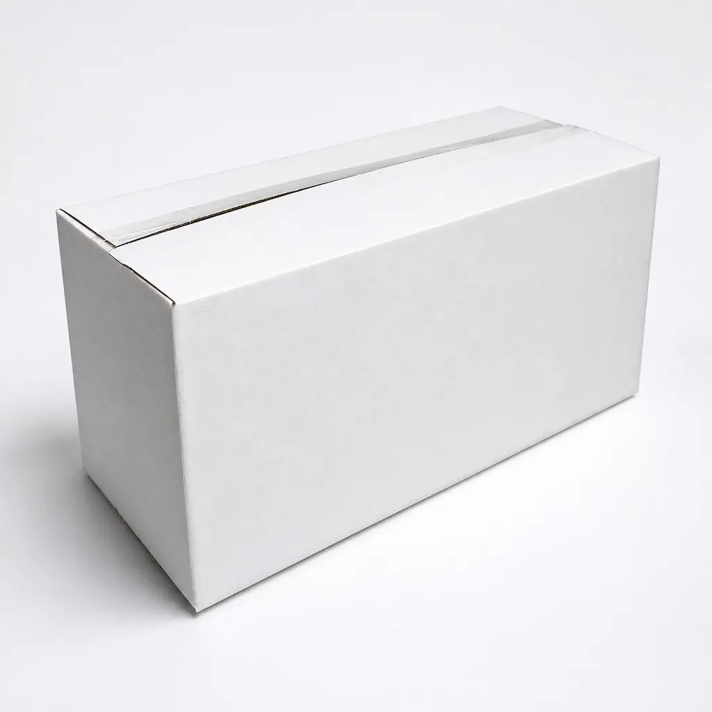 320x140x160mm White Corrugated Box 50 Pack