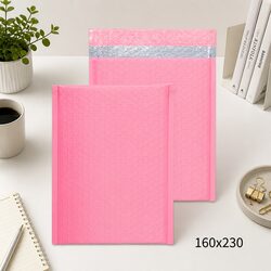 50 Pack of 160x230mm Pink Bubble Padded Mailers