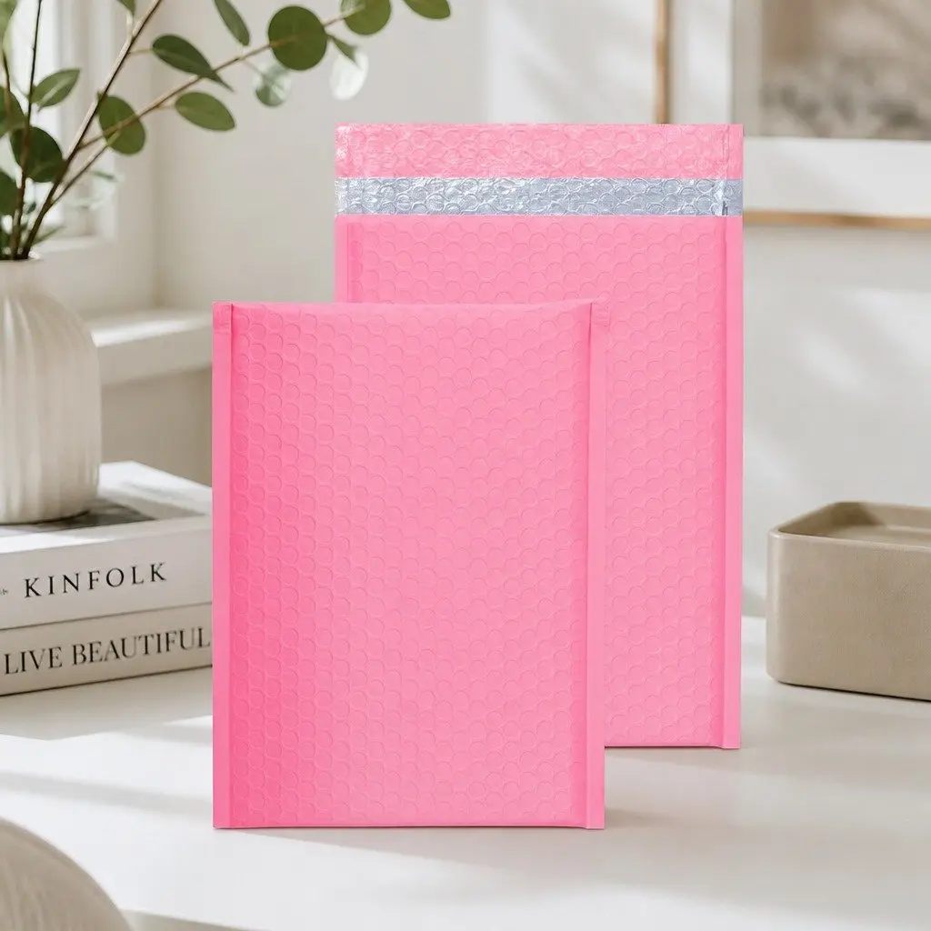 215x280mm Bubble Padded Mailer Pink Self Seal Protective Envelope 100 Pack