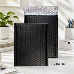 215x280mm Black Bubble Padded Mailer Self Seal Protective Envelope 100 Pack
