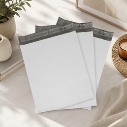200x260mm White Poly Mailer Self-Sealing Bag 100 Pack Ecommerce Mailers