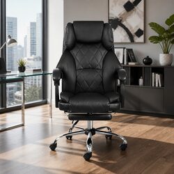 High-Quality Executive Office Chair with Footrest