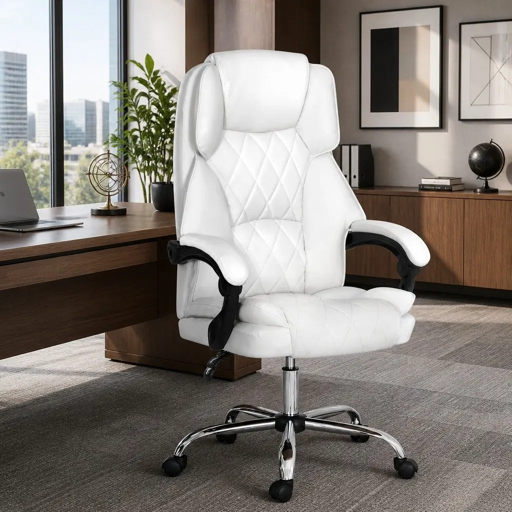 High-Back Executive Office Chair with Recline Function