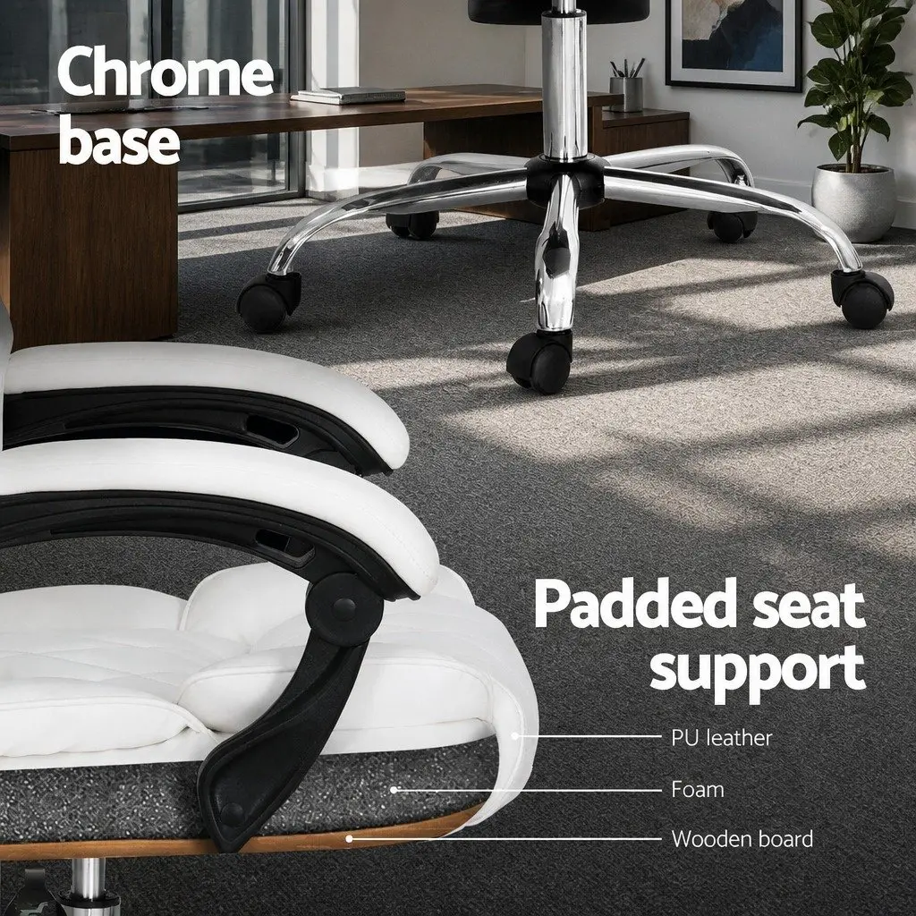 High-Back Executive Office Chair with Recline Function