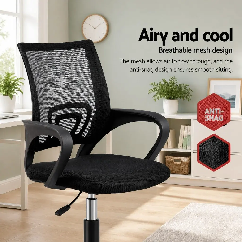 Ergonomic Mid Back Mesh Office Chair with Chrome Base
