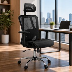 Durable High Back Ergonomic Office Chair with Mesh and Lumbar Support