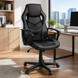 High-Back Gaming and Office Chair in Grey