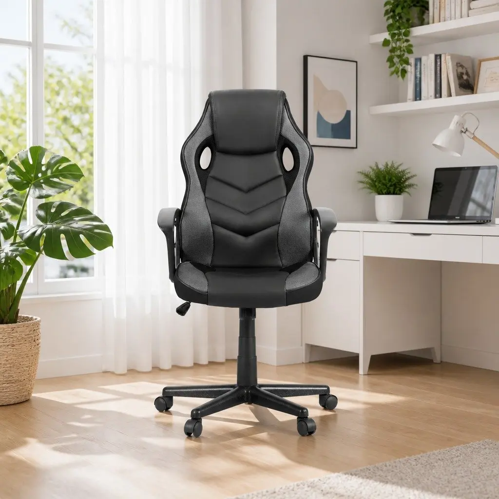 High-Back Gaming and Office Chair in Grey