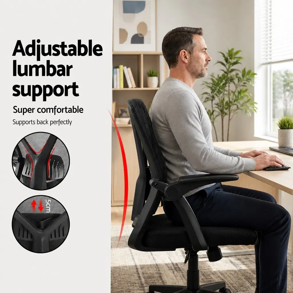 Ergonomic Mid Back Mesh Office Chair with Lumbar Support