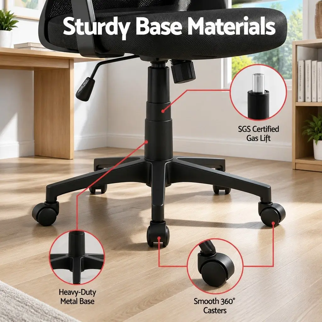 Ergonomic Mid Back Mesh Office Chair with Lumbar Support