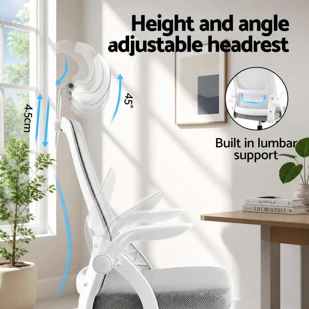 High-Back Ergonomic Office Chair with Adjustable Headrest