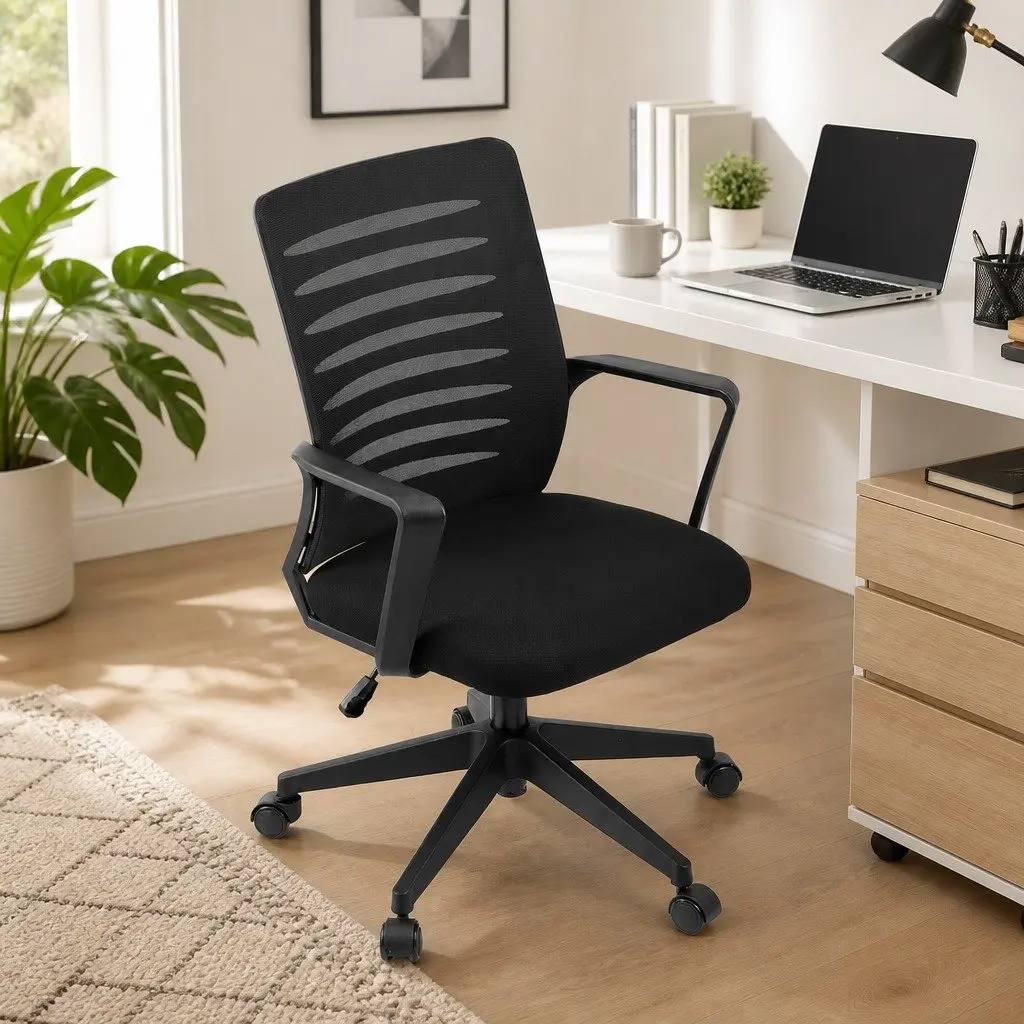 Mid Back Mesh Office Chair with Lumbar Support