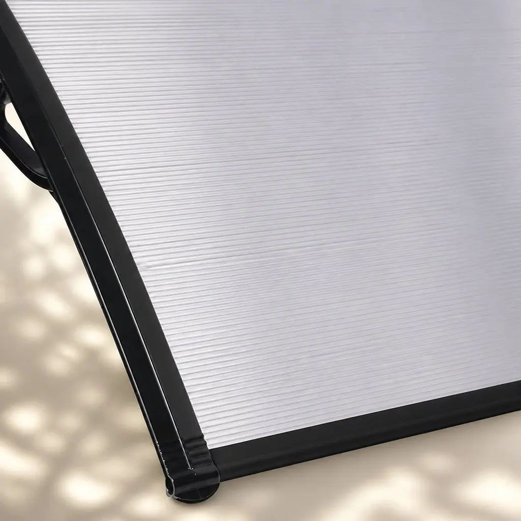 Window Door Awning Outdoor Canopy PC 1M x 1.2M Transparent