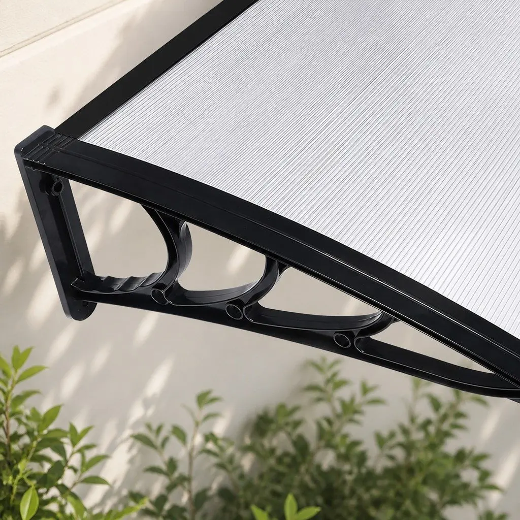 Window Door Awning Outdoor Canopy PC 1M x 1.2M Transparent