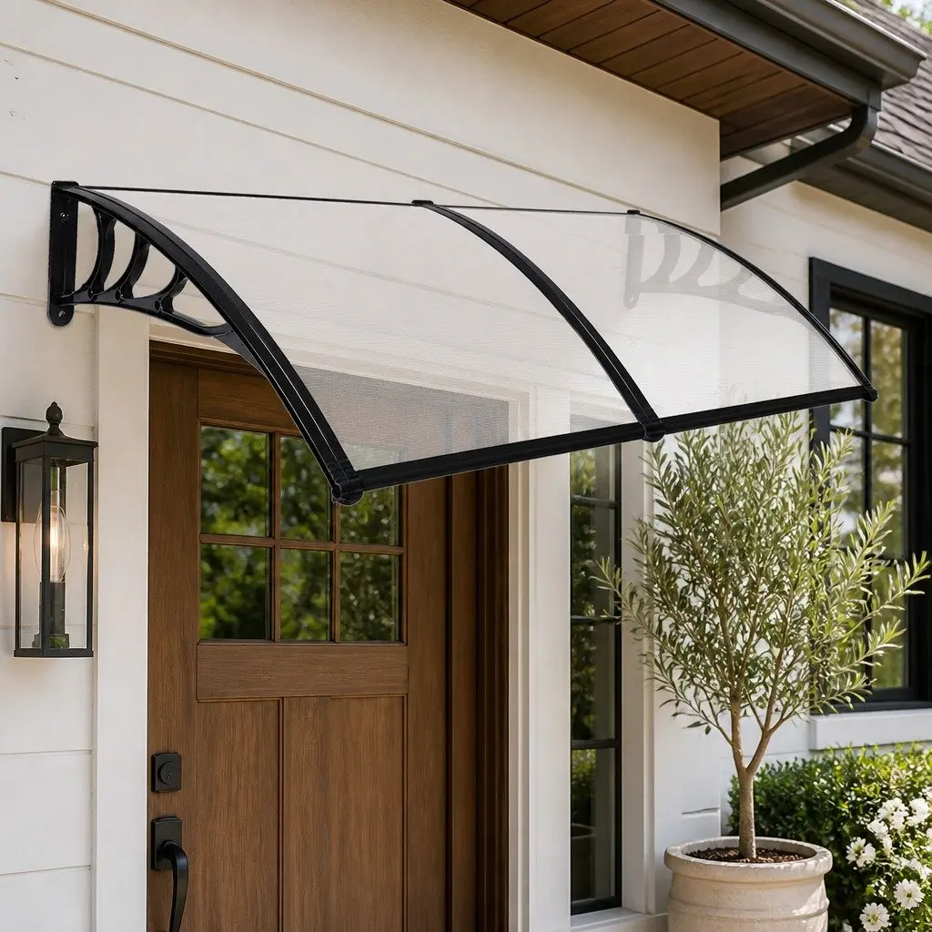 Transparent Polycarbonate Window Door Awning 1M x 2.4M