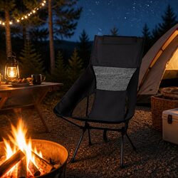 Folding Camping Chair for Outdoor Relaxation with Carry Bag