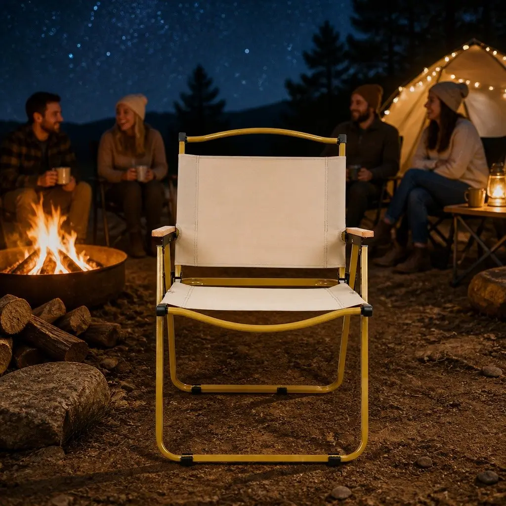 Camping Chair Folding Outdoor Set 4PCS Portable Lightweight Backyard Garden