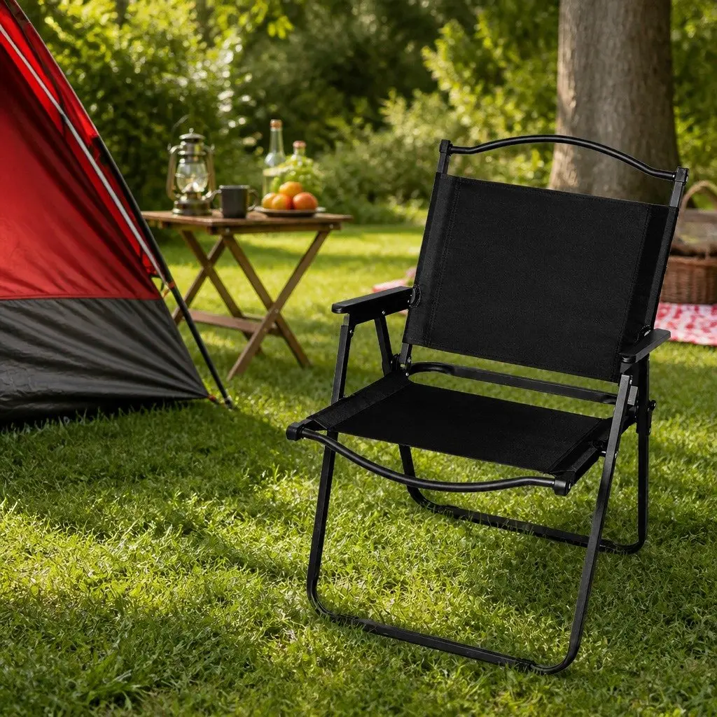 Camping Chair Folding Portable Outdoor Lightweight Relaxing Garden Seat 100kg