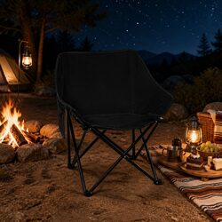 Folding Camping Moon Chair Lightweight Portable Backpacking Outdoor Relaxation