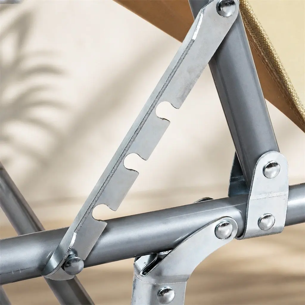 Foldable Lounge Chair with Canopy for Outdoor Use