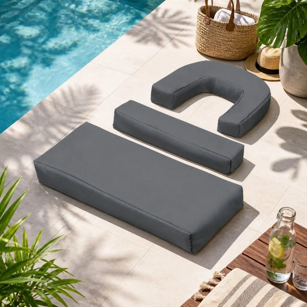 Foldable Beach Lounge Chair with Face Hole