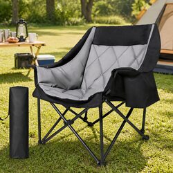 Folding Camping Chair Extra Large Outdoor Portable Fishing Travel Seat Heavy
