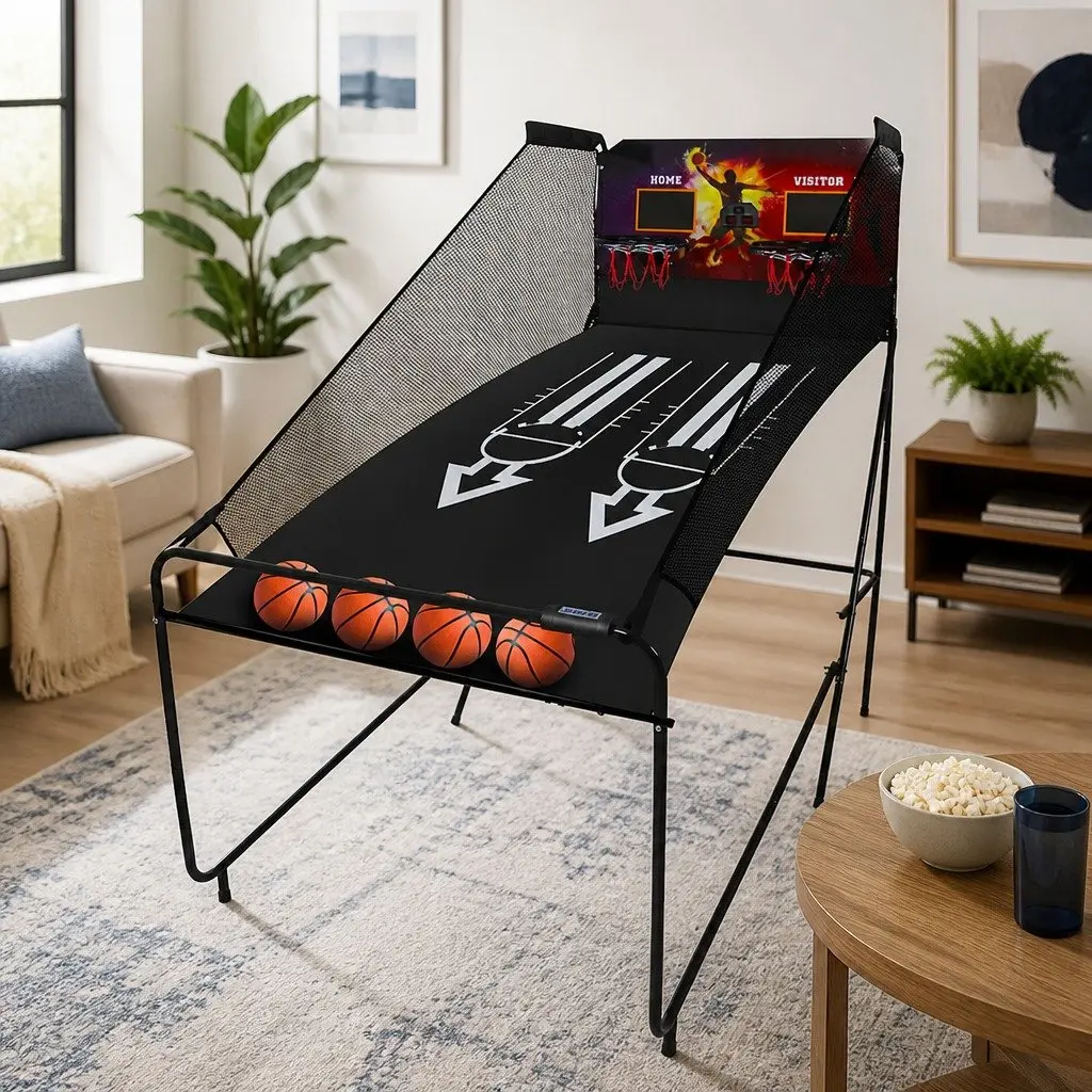 Electronic Basketball Arcade Game with 8 Modes